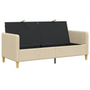 Sofa med opbevaring Cremefarvet 172 x 78 x 87 cm Polyester