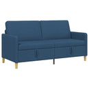 Sofa med opbevaring Blå 172 x 78 x 87 cm Polyester