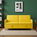 Sofa med opbevaring Lys Gul 172 x 78 x 87 cm Polyester