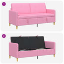 Sofa med opbevaring Lyserød 172 x 78 x 87 cm Polyester