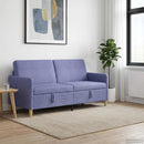 Sofa med opbevaring Jeans blå 172 x 78 x 87 cm Polyester