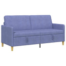 Sofa med opbevaring Jeans blå 172 x 78 x 87 cm Polyester