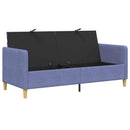 Sofa med opbevaring Jeans blå 172 x 78 x 87 cm Polyester