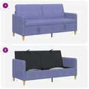 Sofa med opbevaring Jeans blå 172 x 78 x 87 cm Polyester