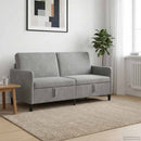 Sofa med opbevaring Lysegrå 172 x 78 x 87 cm Polyester