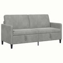 Sofa med opbevaring Lysegrå 172 x 78 x 87 cm Polyester