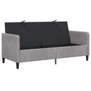 Sofa med opbevaring Lysegrå 172 x 78 x 87 cm Polyester
