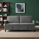 Sofa med opbevaring Mørkegrå 172 x 78 x 87 cm Polyester