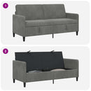 Sofa med opbevaring Mørkegrå 172 x 78 x 87 cm Polyester