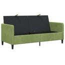 Sofa med opbevaring Lys grøn 172 x 78 x 87 cm Polyester