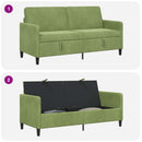 Sofa med opbevaring Lys grøn 172 x 78 x 87 cm Polyester