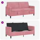 Sofa med opbevaring Lyserød 172 x 78 x 87 cm Polyester