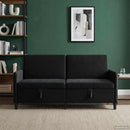 Sofa med opbevaring Sort 172 x 78 x 87 cm Polyester