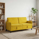 Sofa med opbevaring Gul 172 x 78 x 87 cm Polyester
