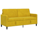 Sofa med opbevaring Gul 172 x 78 x 87 cm Polyester