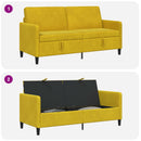 Sofa med opbevaring Gul 172 x 78 x 87 cm Polyester