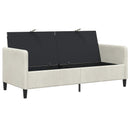 Sofa med opbevaring Cremefarvet 172 x 78 x 87 cm Polyester