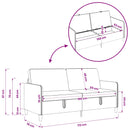 Sofa med opbevaring Turkis 172 x 78 x 87 cm Polyester
