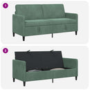 Sofa med opbevaring Havgrøn 172 x 78 x 87 cm Polyester