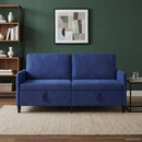Sofa med opbevaring Politi blå 172 x 78 x 87 cm Polyester