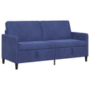 Sofa med opbevaring Politi blå 172 x 78 x 87 cm Polyester
