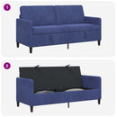 Sofa med opbevaring Politi blå 172 x 78 x 87 cm Polyester