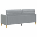 Sofa med opbevaring Lysegrå 192 x 78 x 87 cm Polyester
