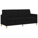 Sofa med opbevaring Sort 192 x 78 x 87 cm Polyester