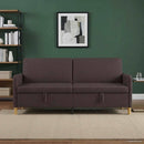 Sofa med opbevaring Mørk Brun 192 x 78 x 87 cm Polyester