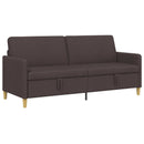 Sofa med opbevaring Mørk Brun 192 x 78 x 87 cm Polyester