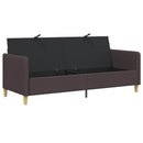 Sofa med opbevaring Mørk Brun 192 x 78 x 87 cm Polyester