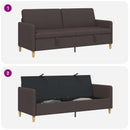 Sofa med opbevaring Mørk Brun 192 x 78 x 87 cm Polyester