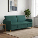 Sofa med opbevaring Mørkegrøn 192 x 78 x 87 cm Polyester