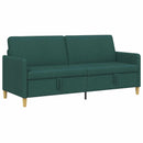 Sofa med opbevaring Mørkegrøn 192 x 78 x 87 cm Polyester