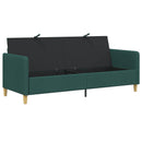 Sofa med opbevaring Mørkegrøn 192 x 78 x 87 cm Polyester