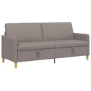 Sofa med opbevaring Gråbrun 192 x 78 x 87 cm Polyester
