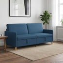 Sofa med opbevaring Blå 192 x 78 x 87 cm Polyester