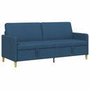 Sofa med opbevaring Blå 192 x 78 x 87 cm Polyester