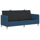 Sofa med opbevaring Blå 192 x 78 x 87 cm Polyester