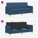 Sofa med opbevaring Blå 192 x 78 x 87 cm Polyester