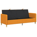 Sofa med opbevaring Mørk Gul 192 x 78 x 87 cm Polyester
