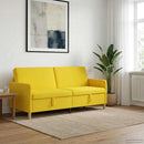 Sofa med opbevaring Lys Gul 192 x 78 x 87 cm Polyester