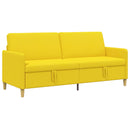 Sofa med opbevaring Lys Gul 192 x 78 x 87 cm Polyester