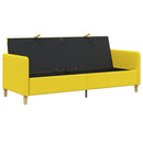 Sofa med opbevaring Lys Gul 192 x 78 x 87 cm Polyester