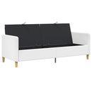 Sofa med opbevaring Hvid 192 x 78 x 87 cm Polyester