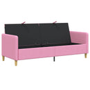 Sofa med opbevaring Lyserød 192 x 78 x 87 cm Polyester