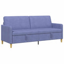 Sofa med opbevaring Jeans blå 192 x 78 x 87 cm Polyester