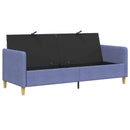 Sofa med opbevaring Jeans blå 192 x 78 x 87 cm Polyester