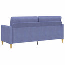 Sofa med opbevaring Jeans blå 192 x 78 x 87 cm Polyester