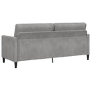 Sofa med opbevaring Lysegrå 192 x 78 x 87 cm Polyester